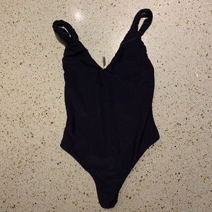 Gooseberry Seaside Ribbed One Piece (Blue, XS)